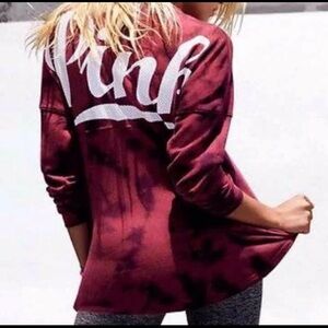 Victoria’s Secret PINK tie dye pullover sweatshirt oversized